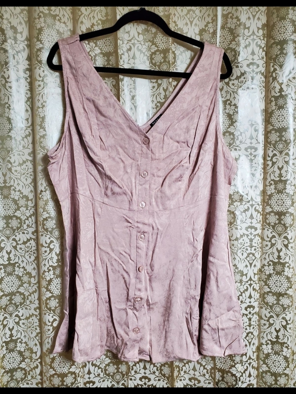 Torrid Blush Pink V-Neck Button-Front Camisole